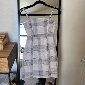 Plaid jumper dress